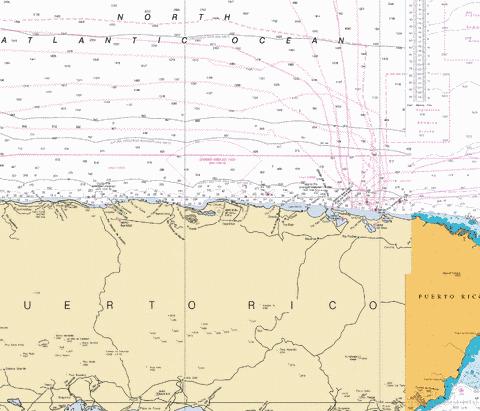 N COAST OF PUERTO RICO PTA PENON - PTA VACIA TALEGA Marine Chart - Nautical Charts App