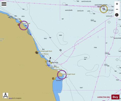 Whitby to Flamborough Head Marine Chart - Nautical Charts App