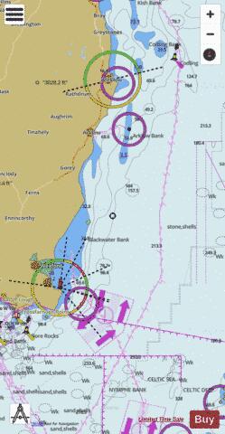 Republic of Ireland - East Coast - Carnsore Point to Kilmichael Point Marine Chart - Nautical Charts App