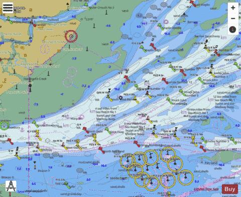 England - East Coast - Thames Estuary - Knock John Channel to Sea Reach Marine Chart - Nautical Charts App
