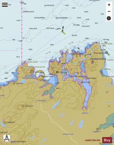 Ireland - North Coast - Horn Head to Fanad Head Marine Chart - Nautical Charts App