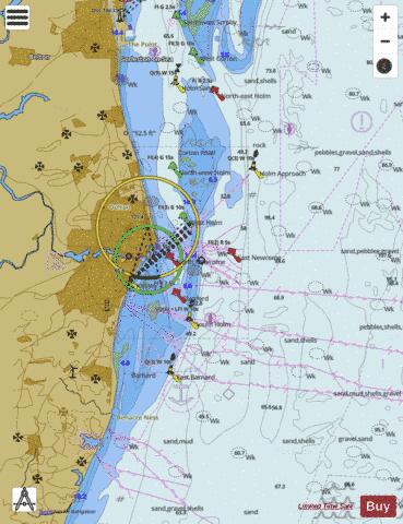 England - East Coast - Approaches to Lowestoft Marine Chart - Nautical Charts App