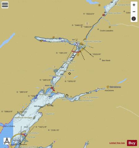 Scotland - West Coast - Loch Linnie - Northern Part Marine Chart - Nautical Charts App