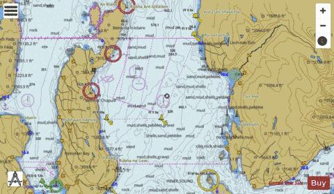 Scotland - West Coast - Inner Sound Central Part Marine Chart - Nautical Charts App
