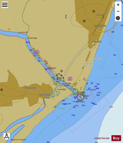 England - East Coast - Southwold Harbour Marine Chart - Nautical Charts App