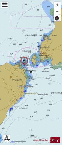 Irish sea - Isle of Man - Calf of Sound Marine Chart - Nautical Charts App