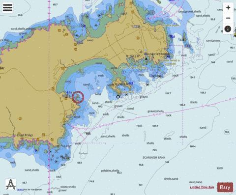 Scotland - West Coast - Gott Bay and Scarnish Harbour Marine Chart - Nautical Charts App