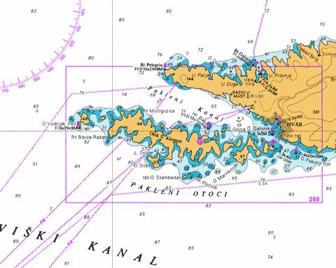 D  Pakleni Kanal Marine Chart - Nautical Charts App