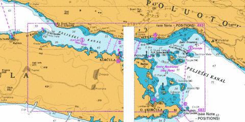 Peljeski Kanal Marine Chart - Nautical Charts App