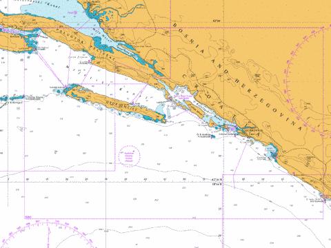 Otocic Veliki Skolj to Otocic Glavat Marine Chart - Nautical Charts App