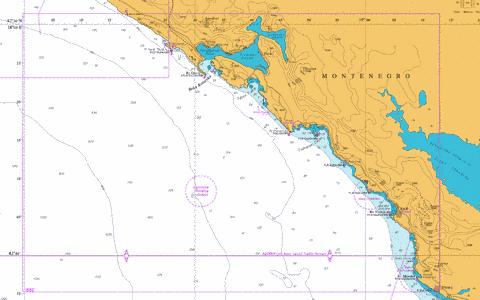 Approaches to Bar and Boka Kotorska Marine Chart - Nautical Charts App