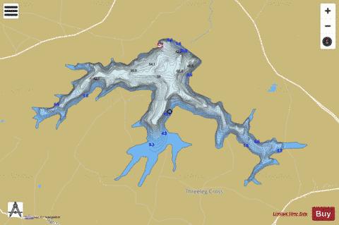 Bewl Water depth contour Map - i-Boating App