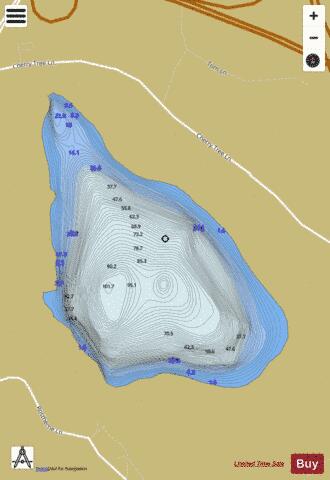 Rostherne Mere depth contour Map - i-Boating App