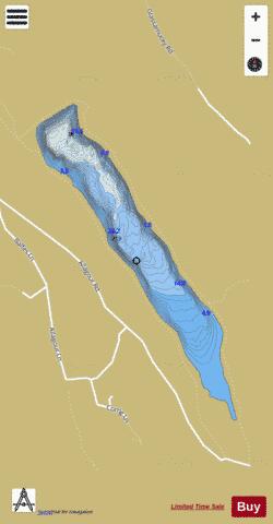 Glenasmole Reservoirs depth contour Map - i-Boating App