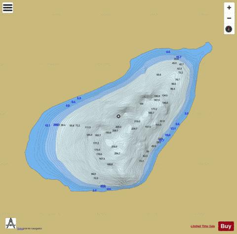Coomnacronia Lake depth contour Map - i-Boating App