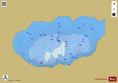Dubh ( An Loch ) depth contour Map - i-Boating App