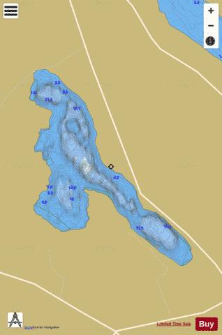 Errit Lough depth contour Map - i-Boating App