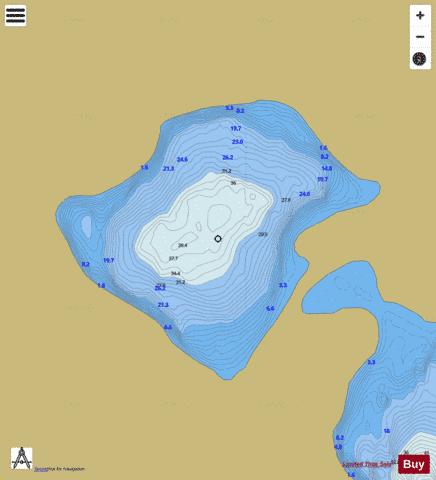 Corryloughaphuil Lough depth contour Map - i-Boating App