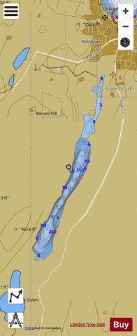 Kirk Dam (Bute) + Loch Fad (Bute) depth contour Map - i-Boating App