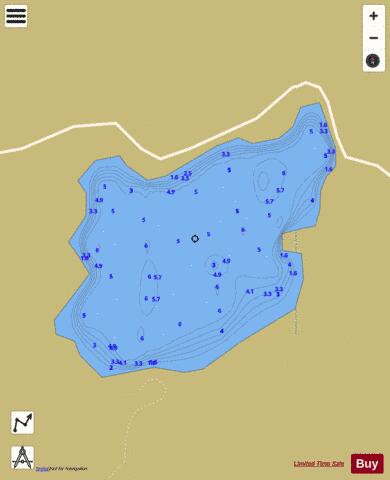 Lochnaw Loch depth contour Map - i-Boating App