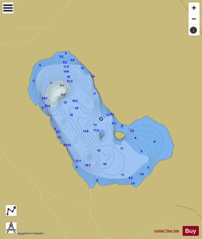Loch Kindar (Nith Basin) depth contour Map - i-Boating App