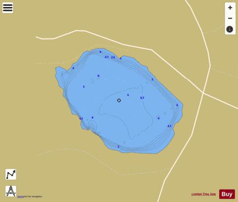 Loch Of Skene depth contour Map - i-Boating App