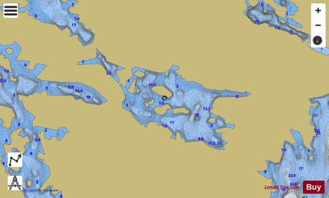 Loch Deoravat depth contour Map - i-Boating App