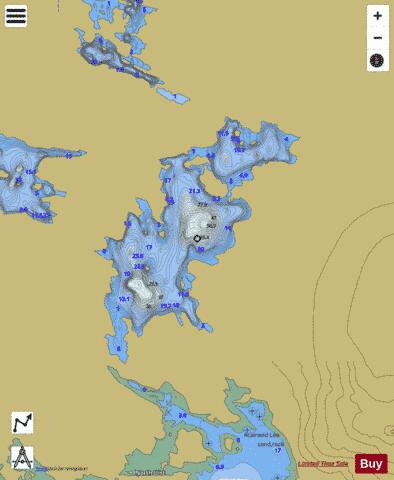 Loch Hunder depth contour Map - i-Boating App