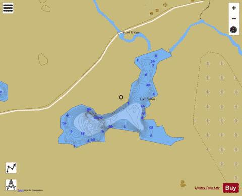 Loch Valtos depth contour Map - i-Boating App
