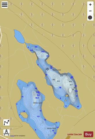 Black Roch / Loch Crindil (Loch Ryan Basin) depth contour Map - i-Boating App
