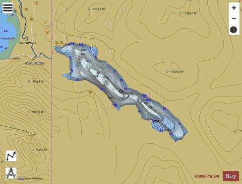 Loch Ba (Mull) depth contour Map - i-Boating App