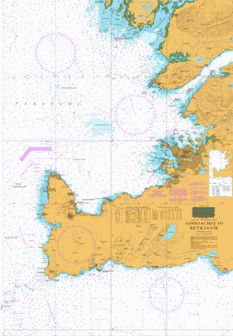 Approaches to Reykjavik Marine Chart - Nautical Charts App