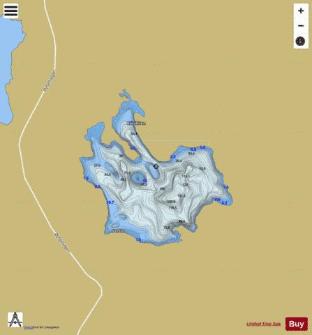 Ljosdalsvatnet depth contour Map - i-Boating App