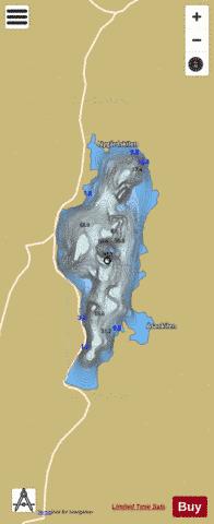 Sandlandsvannet depth contour Map - i-Boating App