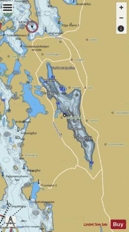 Storavatnet depth contour Map - i-Boating App