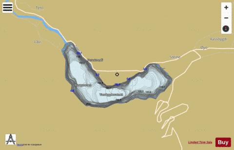 Vassbygdvatnet depth contour Map - i-Boating App