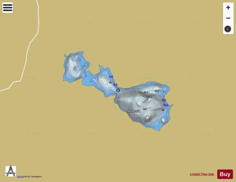 Strandavatnet depth contour Map - i-Boating App