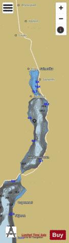 Oldevatnet Nord depth contour Map - i-Boating App