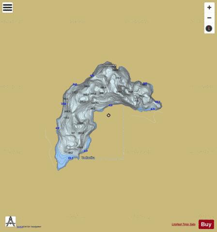 Sandsavatnet depth contour Map - i-Boating App