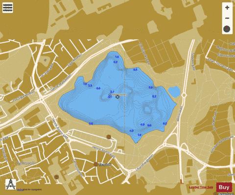 Mosvatnet depth contour Map - i-Boating App