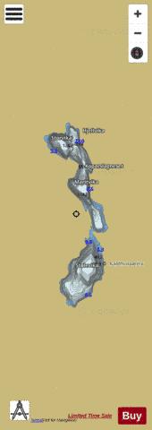 Kaldhussætervatnet depth contour Map - i-Boating App