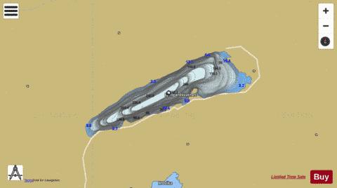 Fjellgardsvatnet depth contour Map - i-Boating App
