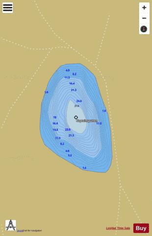 Kapteinsputten depth contour Map - i-Boating App