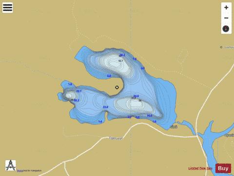 Eikjevatnet depth contour Map - i-Boating App