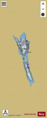 Kalvsjøen depth contour Map - i-Boating App