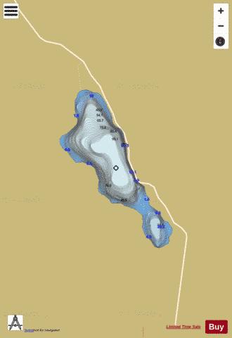 Flatsjå depth contour Map - i-Boating App