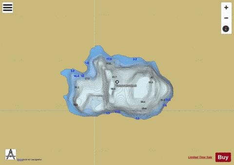 Vatnasetvatnet depth contour Map - i-Boating App