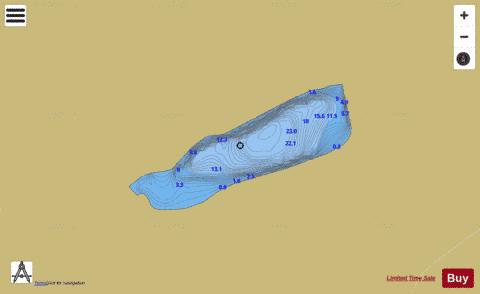Teigavatnet depth contour Map - i-Boating App