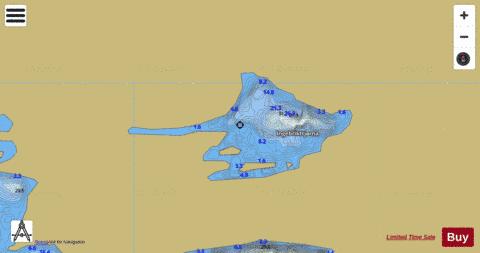 Ingebrikttjørna depth contour Map - i-Boating App
