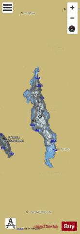 Torsvatnet depth contour Map - i-Boating App
